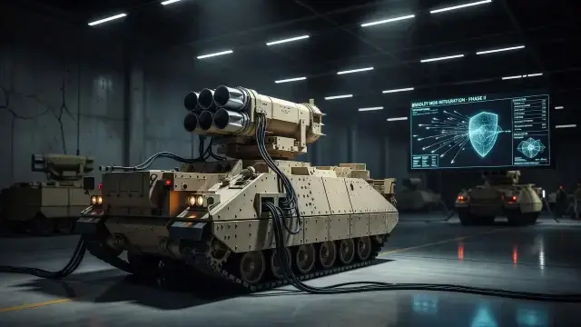 Army Begins Fielding Bradley Vehicles With Israeli Missile Defense System